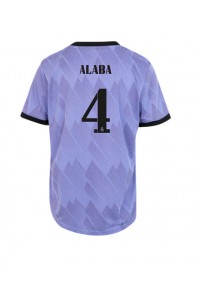 Real Madrid David Alaba #4 Fotballdrakt Borte Klær Dame 2022-23 Korte ermer